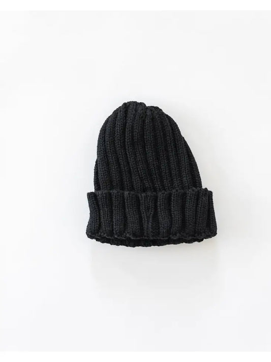 Fisherman Beanie in Black