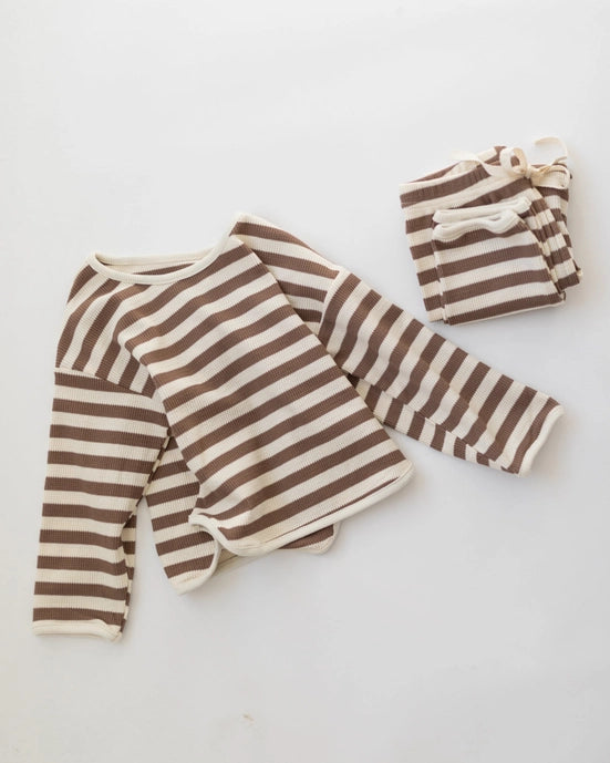 Madeline Stripe Waffle Set